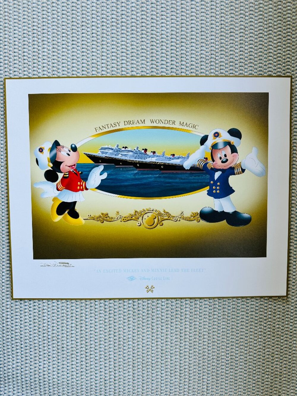 Disney Cruise Line Limited Edition Lithograph
